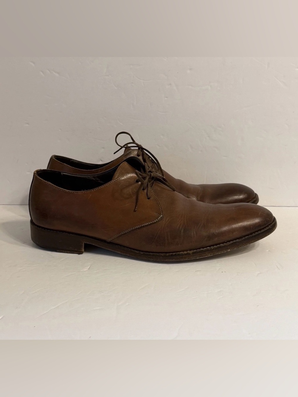 To Boot New York Adam Derrick Winston 1898 Brown Leather Derby Men US 11